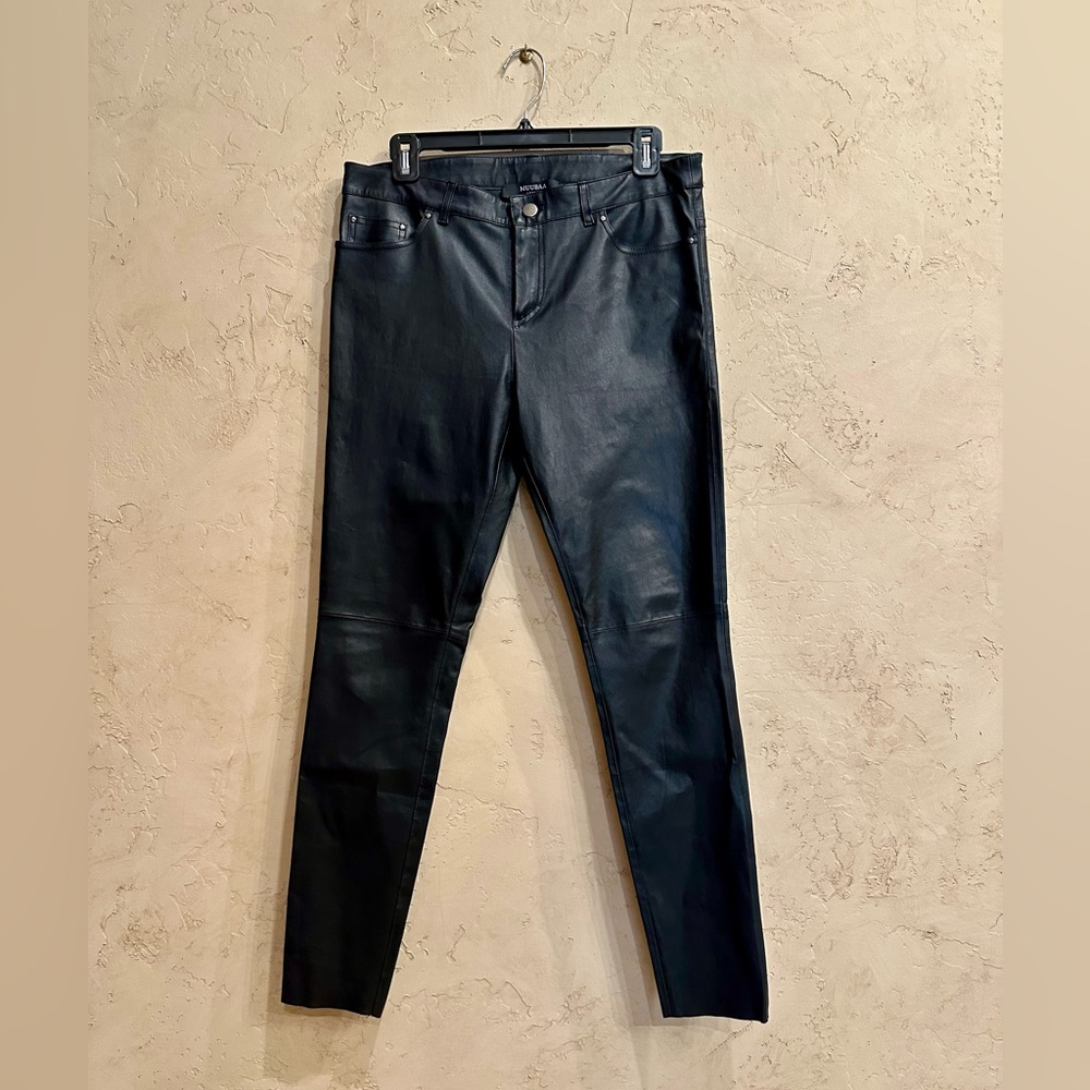 NWOT Genuine Lamb Leather Black Jeans